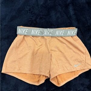 Nike Orange Athletic Shorts Lightweight Design